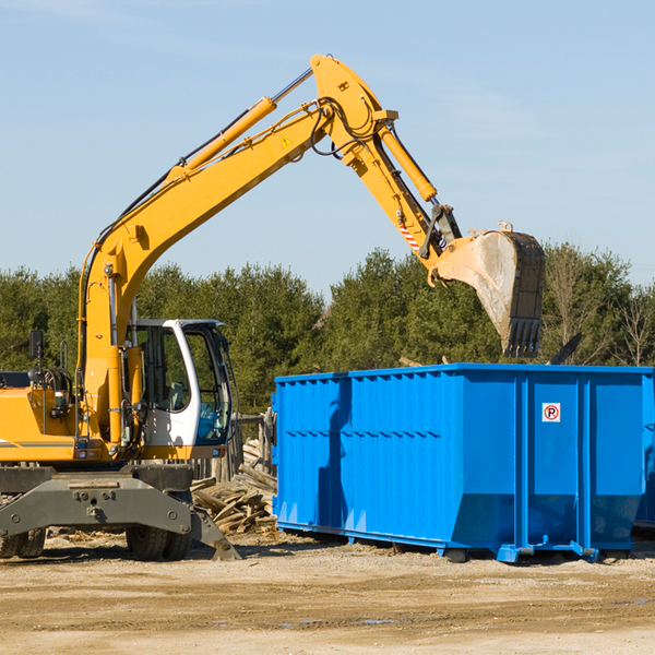 are there any restrictions on where a residential dumpster can be placed in Four States West Virginia